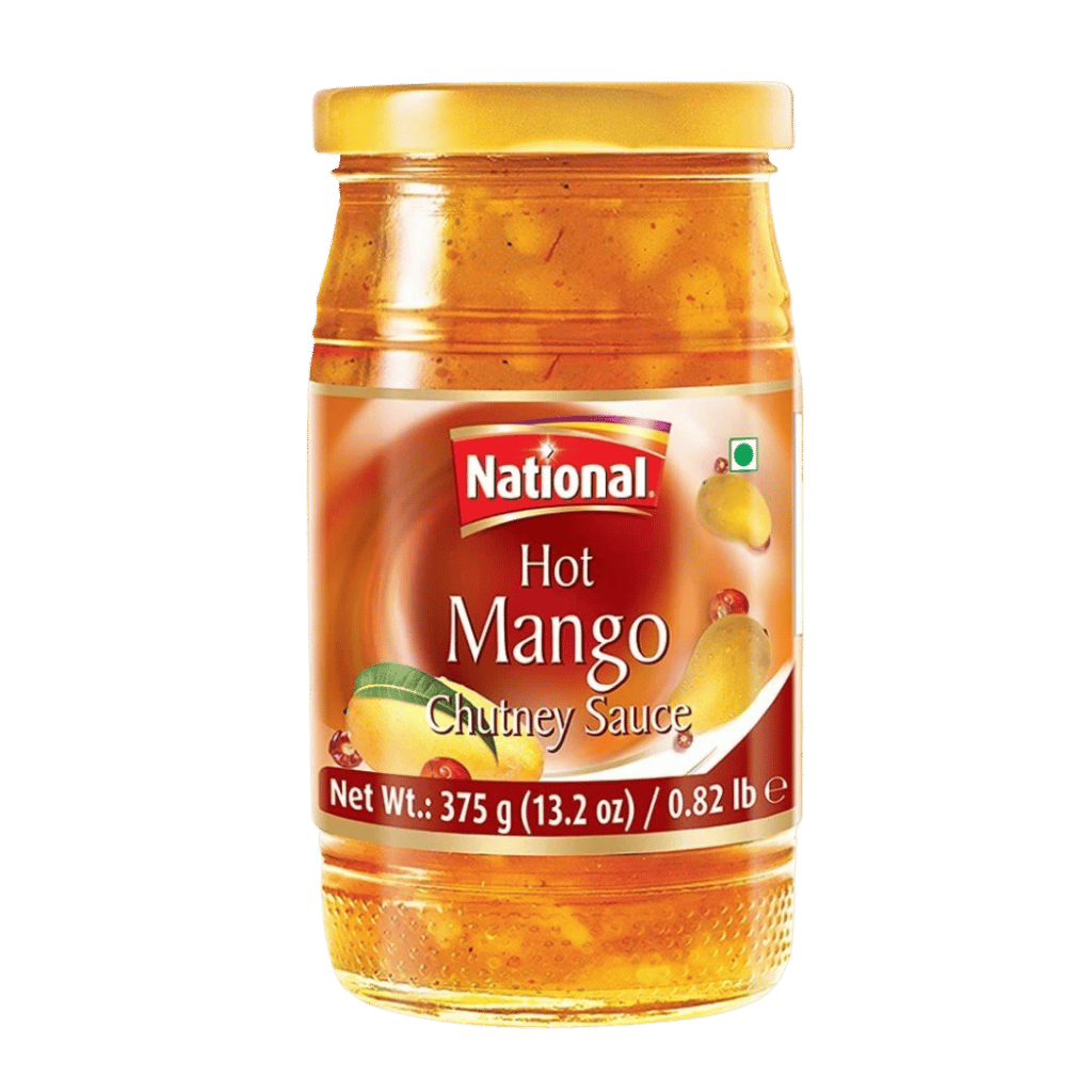 National Hot Mango Chutney Sauce 375 g buy online USA - 1